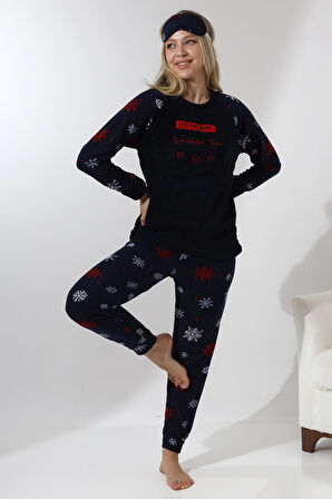 Fawn 5009 Peluş Welsoft Polar Kışlık Yumoş Kadın Pijama Takımı