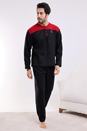 Falkon 7204 Polar Kışlık Erkek Ev Pijama Takımı Uyku Takımı
