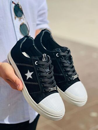 Pierre Cardin 10207 Hakiki Deri Yıldızlı Erkek Günlük Sneaker Ayakkabı