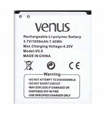 VESTEL VENÜS 5.5 PİL BATARYA 1850 mAh