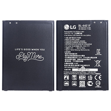 Lg V20 Pil Batarya Bl-44E1F Lg Stylus 3