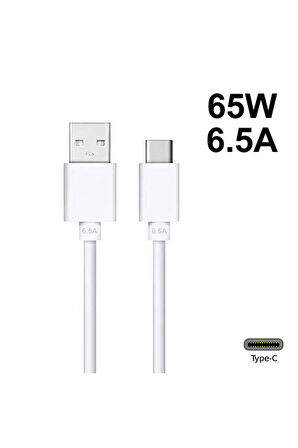 Oppo Vooc Type-c   Uyumlu    Şarj Ve Data Kablosu 65w 6.5a Realme Superdart
