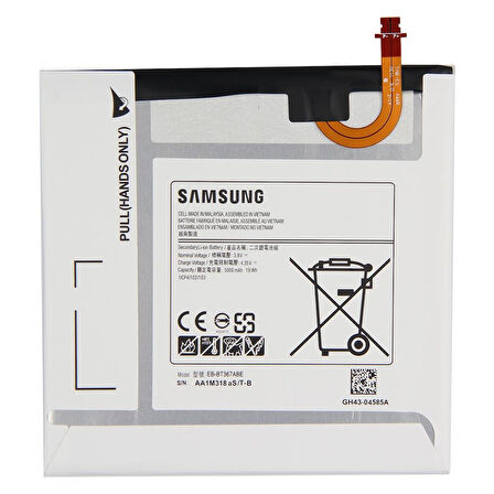 Samsung Galaxy Tab A 8.0 2017 Pil Batarya T377 EB- BT367ABA