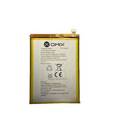 OMİX X500 PİL BATARYA 5000 mAh (GM21pro)