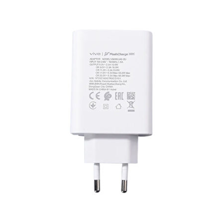 Axya Vivo FlashCharge 66w Hızlı Şarj Cihazı Seti