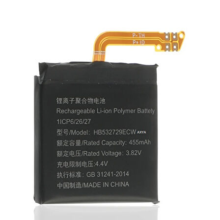 HUAWEİ GT-2e 46MM  PİL BATARYA HB532729EFW 3.8V 460mAh