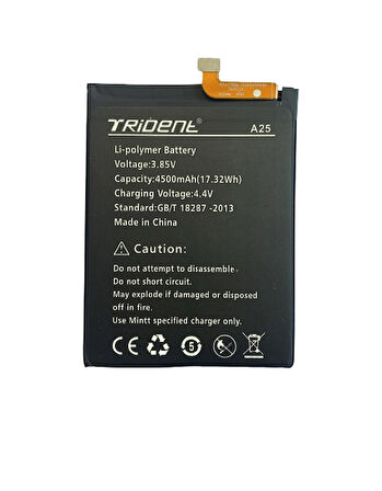 TRİDENT A25 PİL BATARYA 4500 mAh