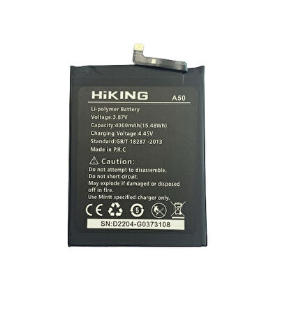 TRİDENT A50 PİL BATARYA 4000 mAh