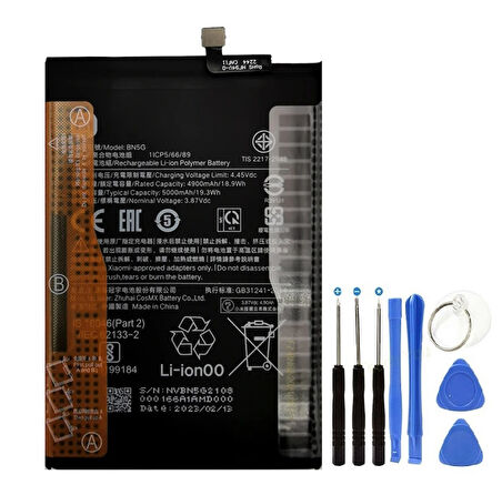 Xiaomi Redmi 10C Pil Batarya BN5G 5000 mAh+Tamir Seti