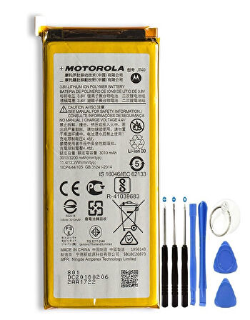 Motorolla G6 Plus Pil Batarya JT40+Tamir Set