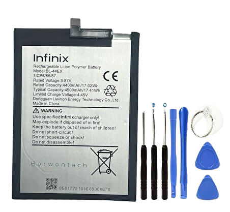 İnifix Zero X Pil Batarya BL-44EX+Tamir Seti