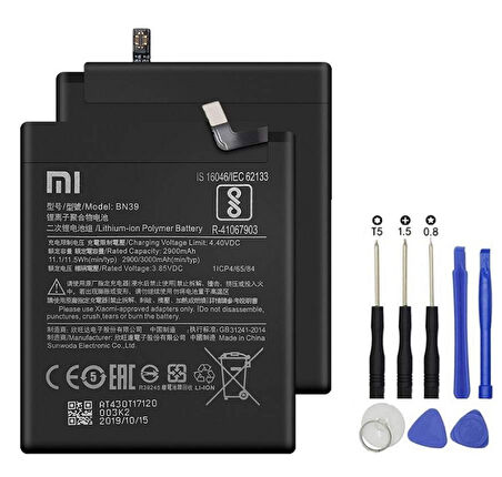 Xiaomi Mi Play Pil Batarya + Tamir Seti BN39 3000 mAh