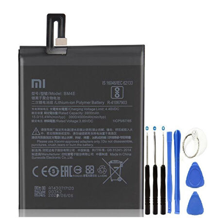 Xiaomi Pocophone F1 Pil Batarya + Tamir Seti BM4E