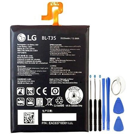 LG PİXEL 2 XL  Pil Batarya ve Tamir Seti BL-T35