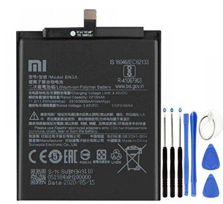 Xiaomi Redmi GO Pil Batarya + Tamir Seti BN3A 2910 mAh