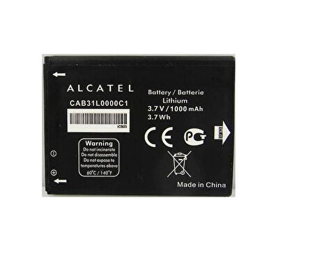 Alcatel OT-900 VF555 Pil Batarya CAB31L0000C1 1000mAh