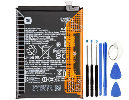 Xiaomi Redmi Note 13 5g Pil Batarya BN5P + Tamir Set
