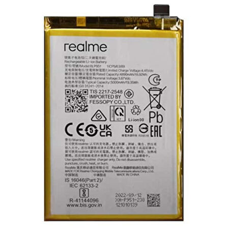 Realme 11 5g Pil Batarya BLP951