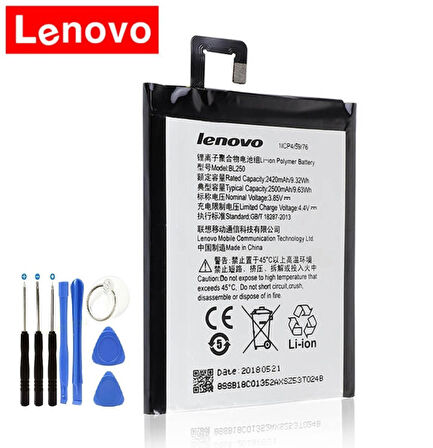 Lenovo Vibe S1 BL250 Batarya Pil + Tamir Seti