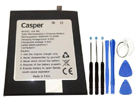Casper Via M2  Pil Batarya ve Tamir Seti