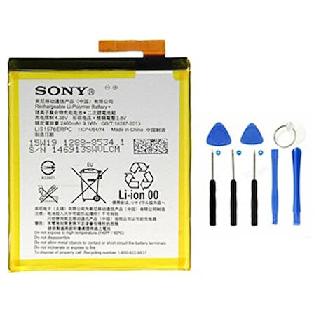 Sony Xperia M4 Aqua Pil Batarya E2303 LIS1576ERPC ve Tamir Seti