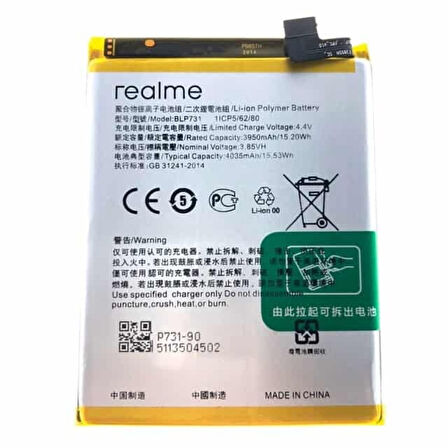Realme 6 Pro Pil Batarya BLP731