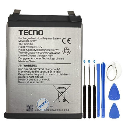 Tecno Pova 4 Pro Bataraya Pil Bl-58DT