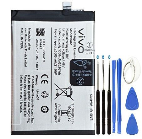 Vivo Y19s Pil Batarya BA61+ Tamir Set