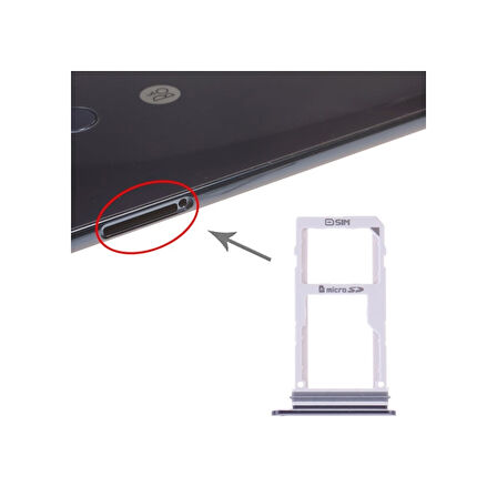 Lg V30/V30 Plus Sim Kart Tepsisi Sim Tray Siyah Renk