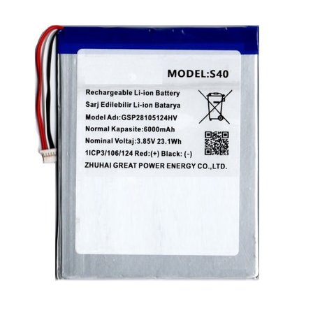 Casper Via S40 L40 Tablet İçin Batarya Pil 6000 mAh