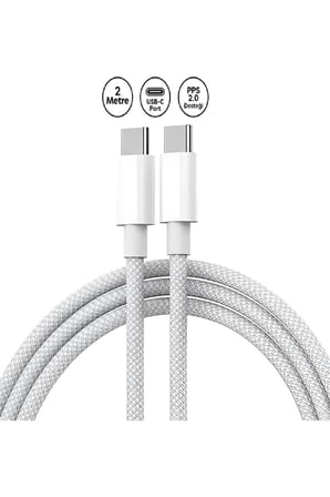 Apple Macbook Pro /Air Uyumlu 2 metre Hasır Örgülü Şarj Kablosu Type C İOS Serftifikalı Ürün