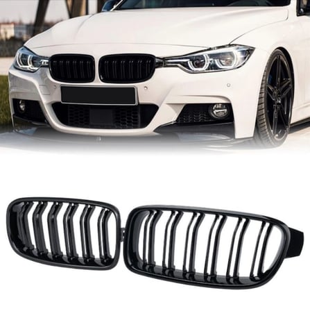 BMW E90 Lci 2008-2011 Parlak Siyah Ön Panjur M Paket 51712146911/12