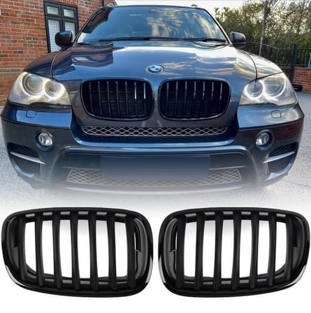 X5 E70 X6 E71 Ön Panjur Seti Parlak Siyah 2007-2012 51712150246