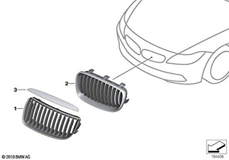 ÖN BÖBREK PANJUR SAĞ M PERFORMANCE E92LCI/E93LCI 51712158984