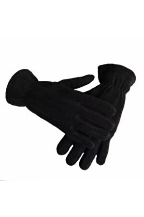 Unisex Siyah Termal Kışlık Kaliteli Polar Eldiven L-m
