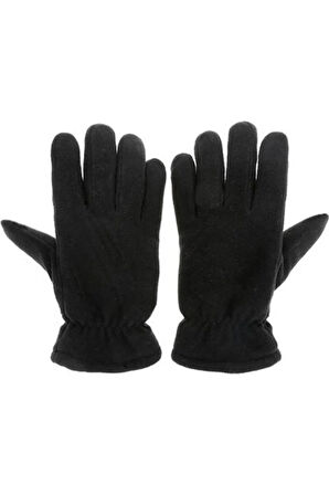 Unisex Siyah Termal Kışlık Kaliteli Polar Eldiven L-m