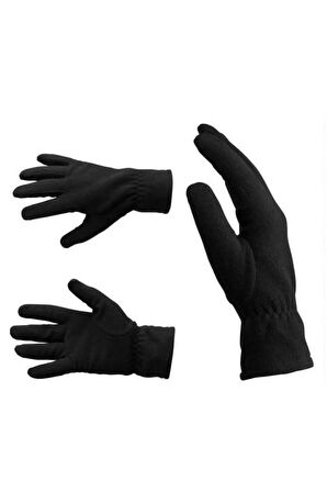 Unisex Siyah Termal Kışlık Kaliteli Polar Eldiven L-m