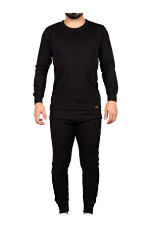Unisex Siyah Alt Üst Takım Termal Içlik bere hediyeli