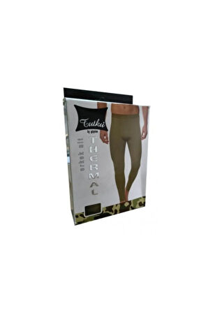 Erkek Haki Yeşil Termal Tayt 3'lü Paket