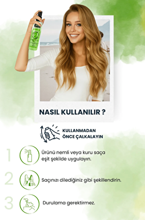  Biotin & Keratin İçerikli Çift Fazlı Saç Bakım Fön Suyu 250 ml-Onarıcı & Güçlendirici