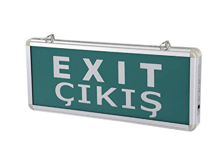 Exit Çıkış Acil Yönlendirme Armatürü Cata Exit Çıkış Oksuz