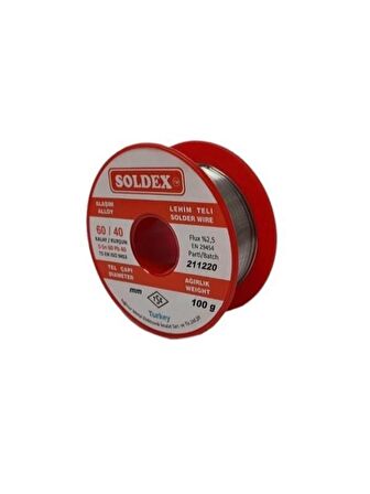 Soldex Lehim Teli 100gr 1 mm 60/40