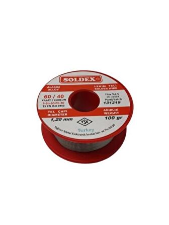 Soldex Lehim Teli 100gr 1,2 mm 60/40