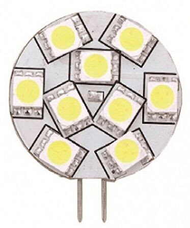 Led ampul G4 Tip 10-30V Ø 28 mm Sıcak Beyaz Arkadan Ayaklı 