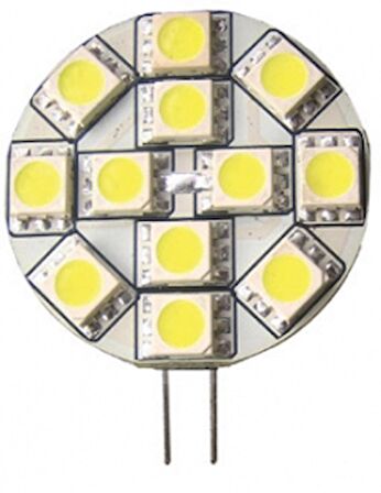 Led ampul G4 Tip 10-30V Ø 31 mm Sıcak Beyaz Arkadan Ayaklı 