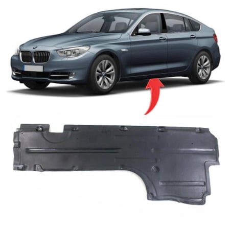 Bmw 5 Serisi GT F07 2010-2013 Sol Alt Taban Muhafaza 51757193497