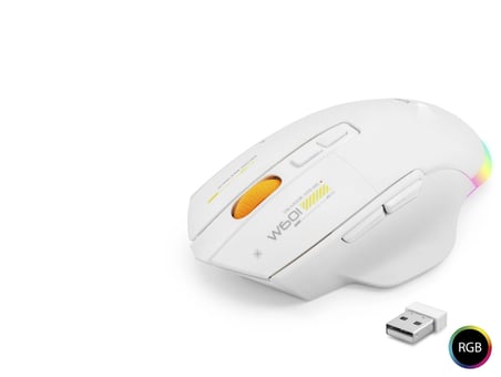 Dual Mode Kablosuz Mouse 12800 Dpi 7 Tuş Makro 1000hz Rgb - Beyaz W601w