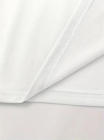 Baskılı Oversize Bisiklet Yaka T-shirt - Beyaz