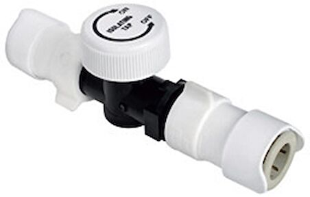 Hızlı bağlantı fitingi Ø 15 mm hortum için Kapatma valfi Tip