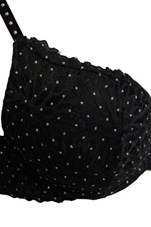 DeFacto Dantelli Dolgulu Bra-Fall in Love D6439AX24WNBK81